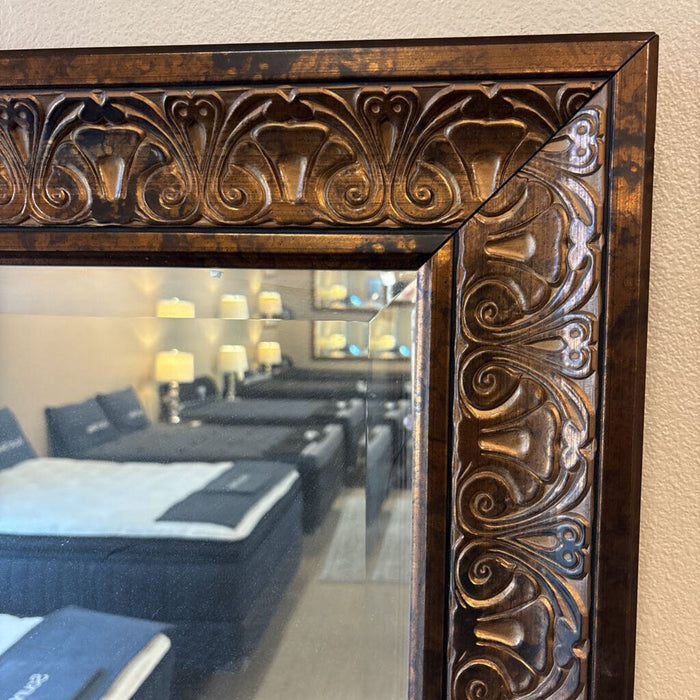 Ornate Darkwood mirror (BAH)