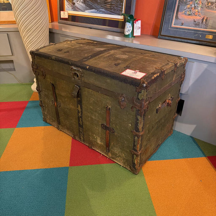 Large Antique Fabric Chest(BAH)