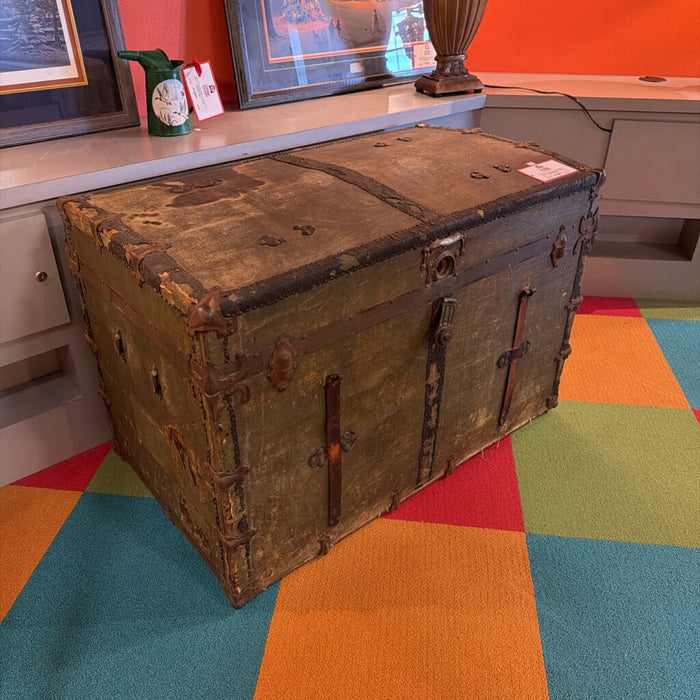 Large Antique Fabric Chest(BAH)