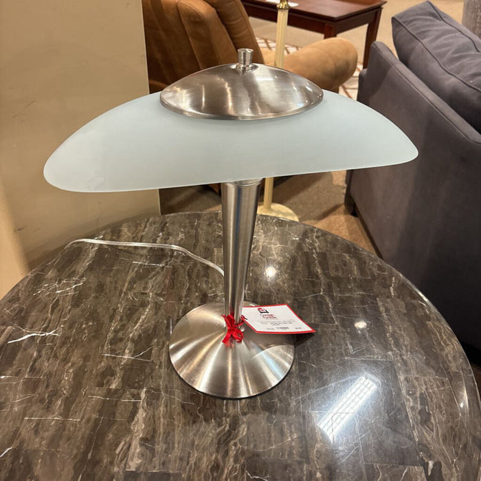 Silver Glass Table Lamp (BA)