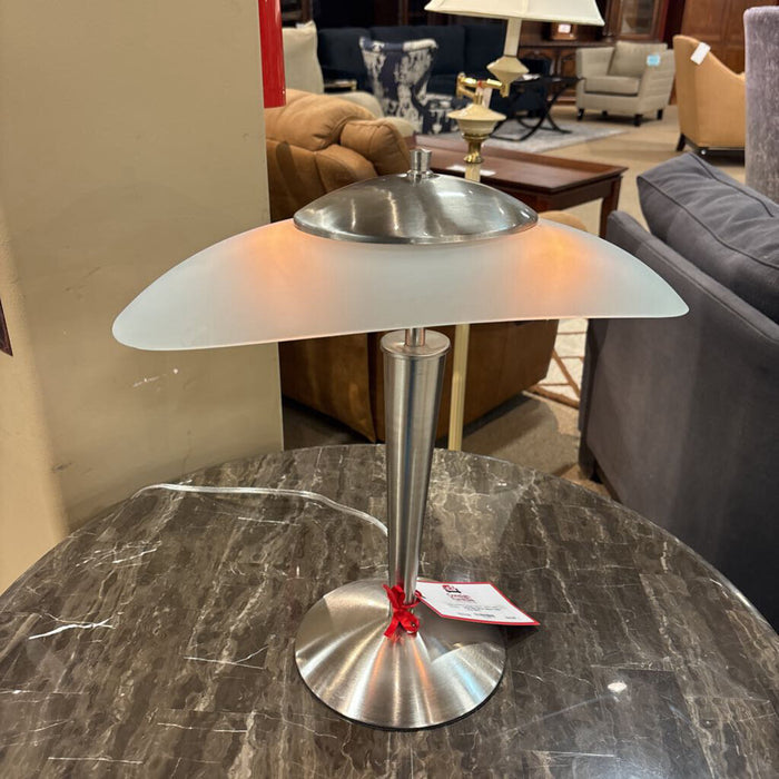 Silver Glass Table Lamp (BA)