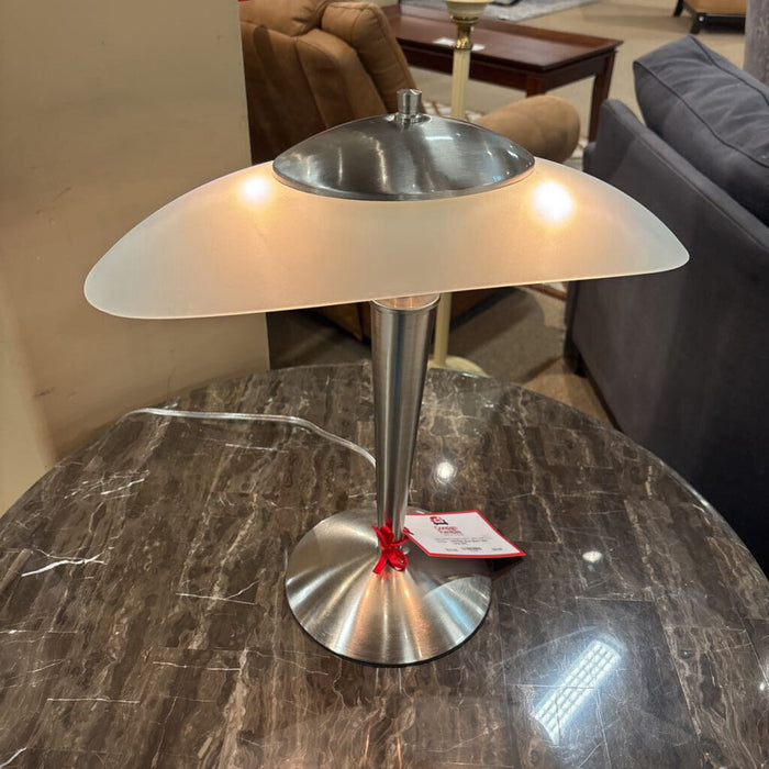 Silver Glass Table Lamp (BA)