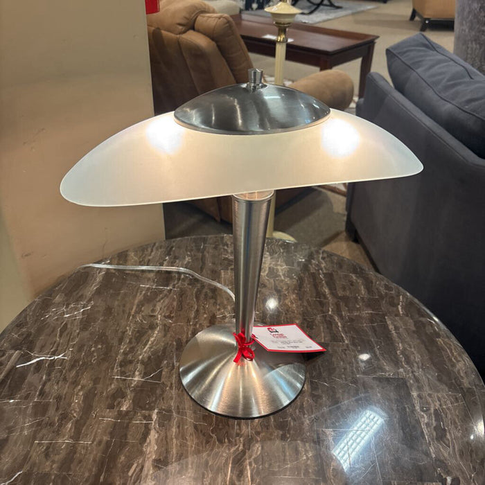 Silver Glass Table Lamp (BA)