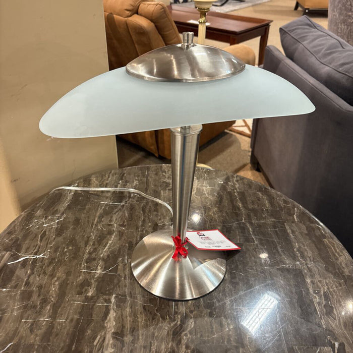 Silver Glass Table Lamp (BA)