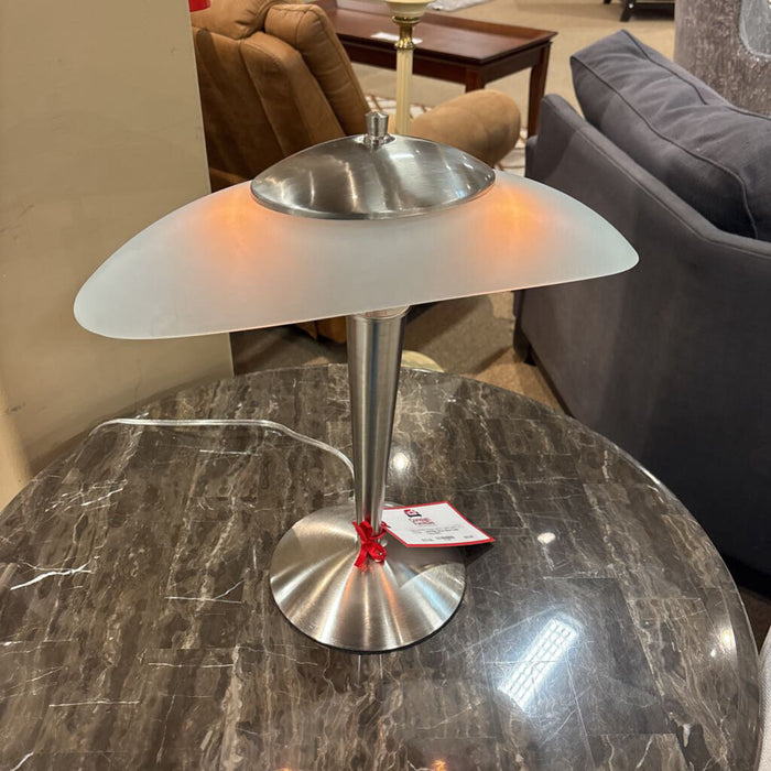 Silver Glass Table Lamp (BA)