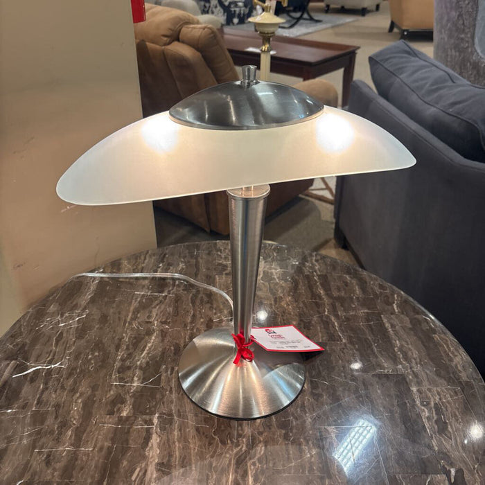 Silver Glass Table Lamp (BA)