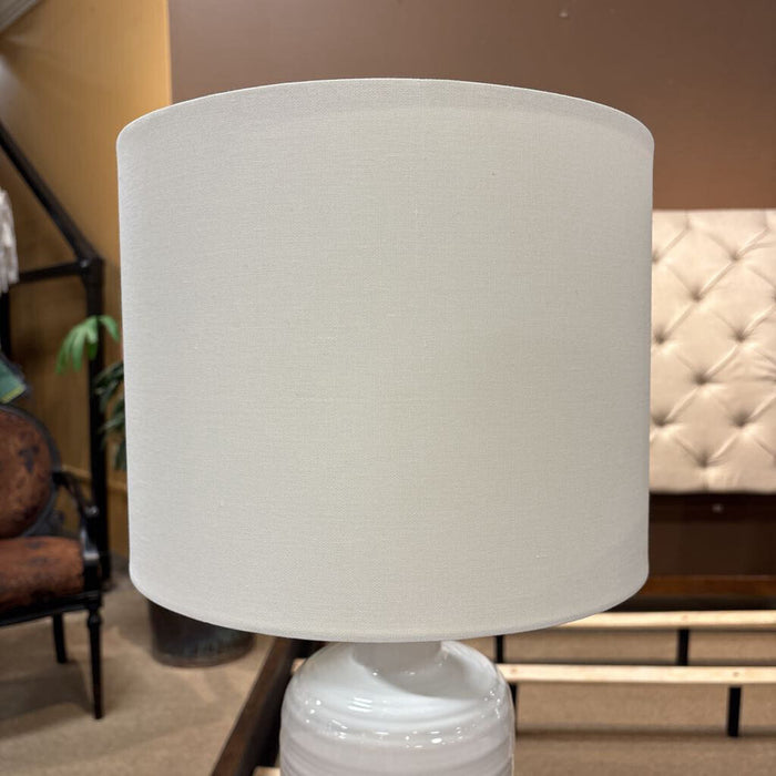 White & Grey Table Lamp (LS)