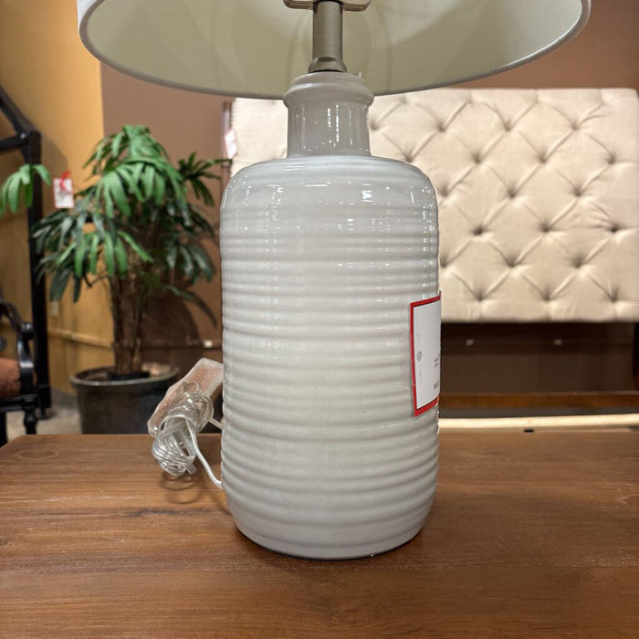 White & Grey Table Lamp (LS)