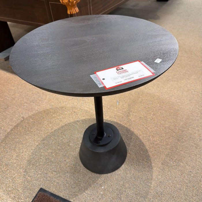 Black Round Side Table (TI)