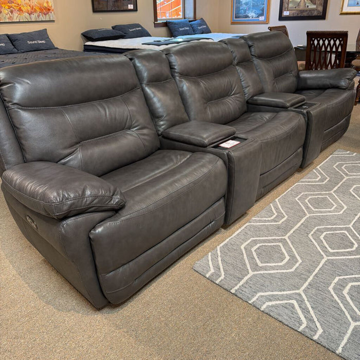 5pc Leather Electric Reclining Sofa (BIMK)