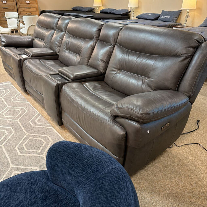 5pc Leather Electric Reclining Sofa (BIMK)