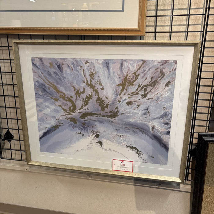 Silver Frame Abstract Artwork (BAH)