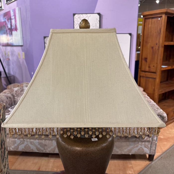 Bead/Tassled Ceramic Table Lamp(AT)