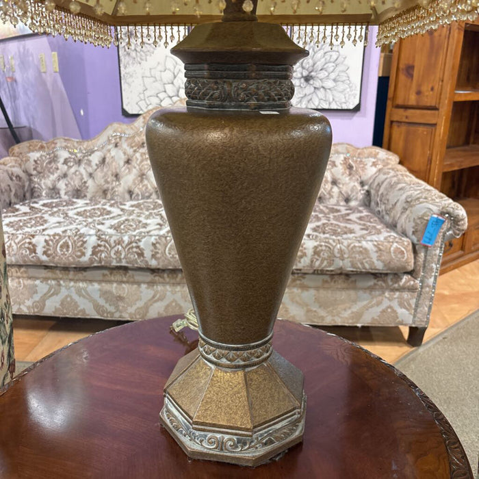 Bead/Tassled Ceramic Table Lamp(AT)