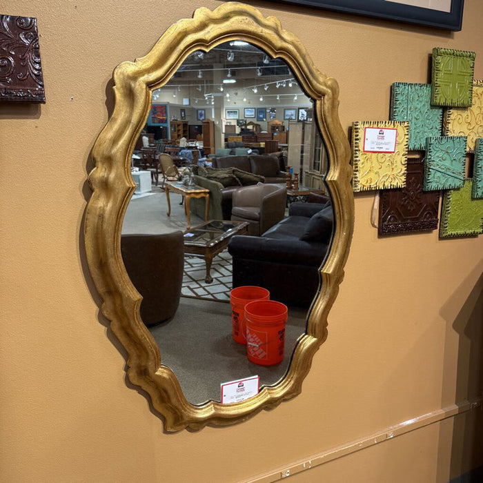 Gold Floral Mirror(AT)