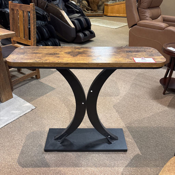 Wood/Metal Base Sofa Table(TI)