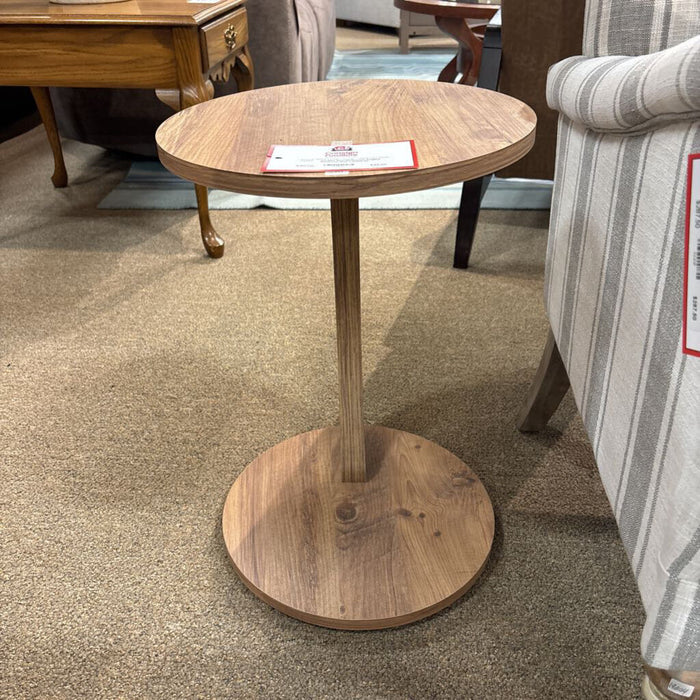 Round Angled Pedestal End Table(LS)