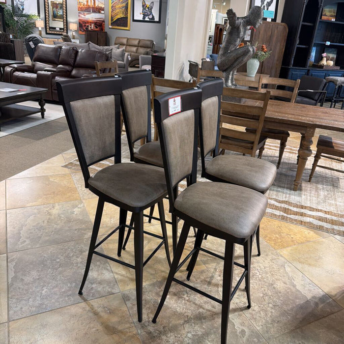 S/4 DW Fabric Upholstered Stools(MKH)