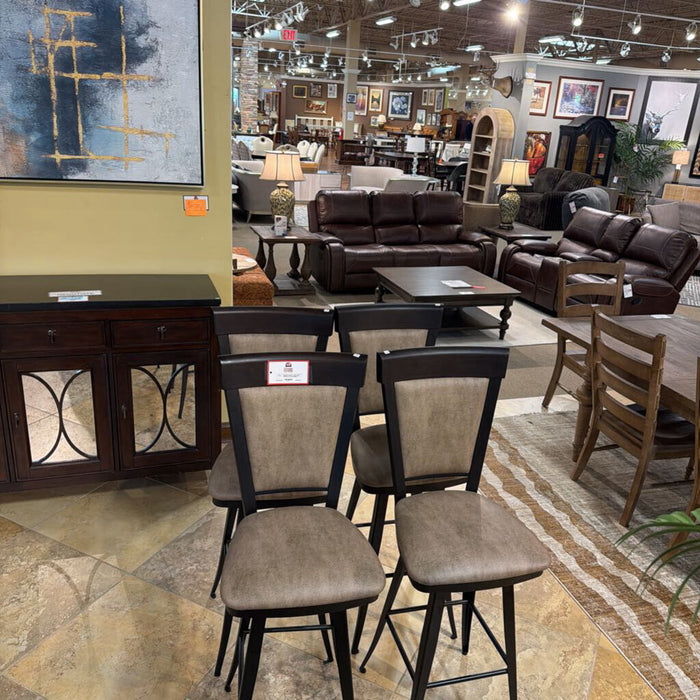 S/4 DW Fabric Upholstered Stools(MKH)