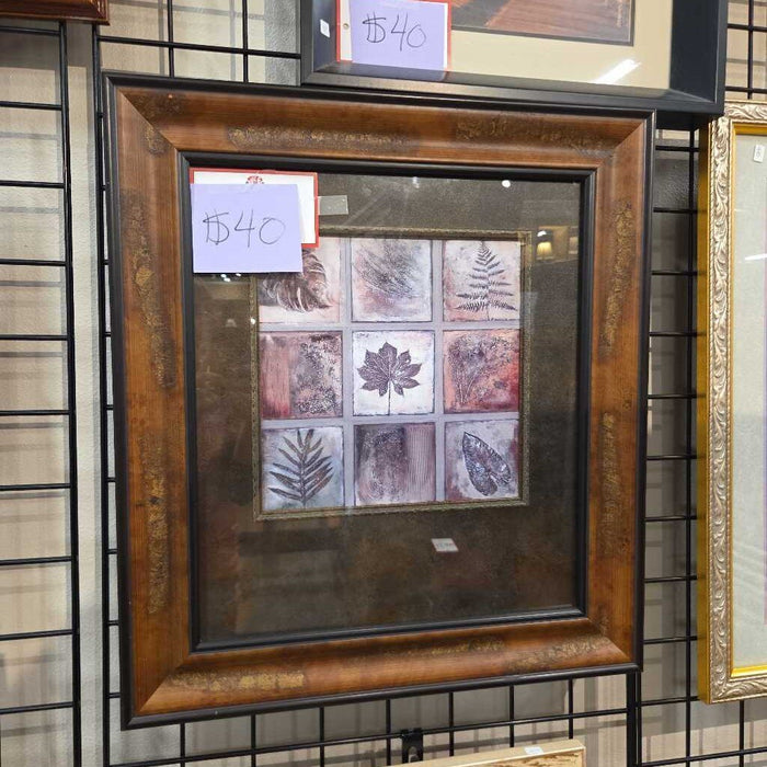 Rustic DW Framed 9-Tile Artwork(AT)