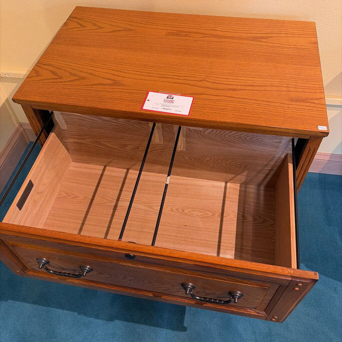 Oak 2-Drawer File Cabinet(BHA)