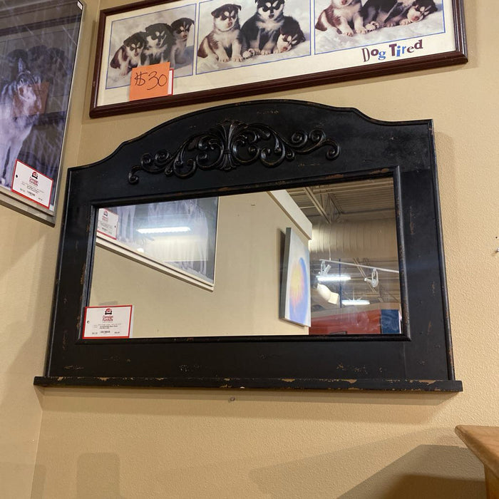 Black Rustic Wall Mirror(SK)