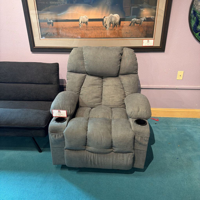 Grey Manual Recliner/Massager(BTK)