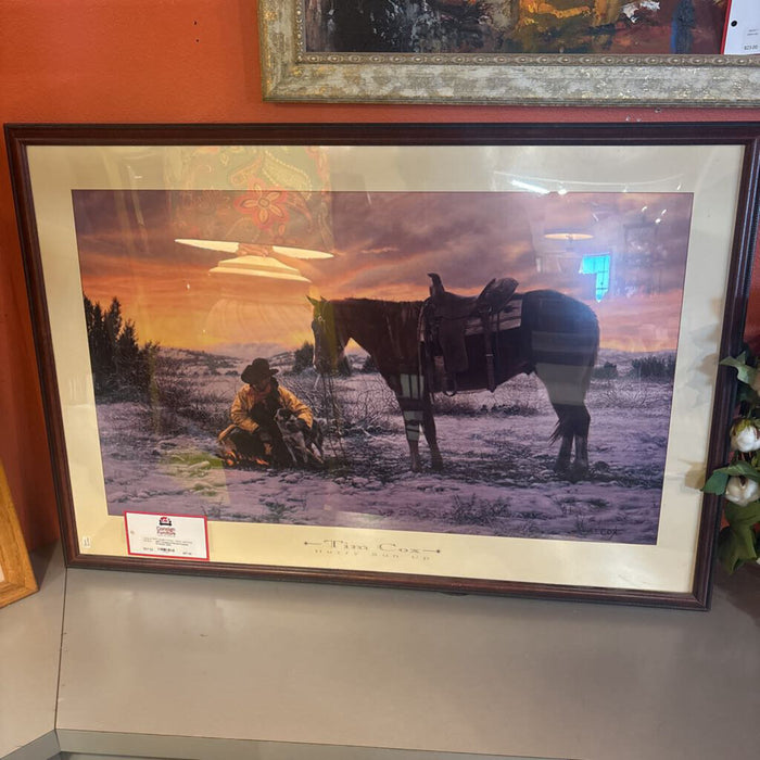 Cowboy+Horse Framed Artwork (AA)