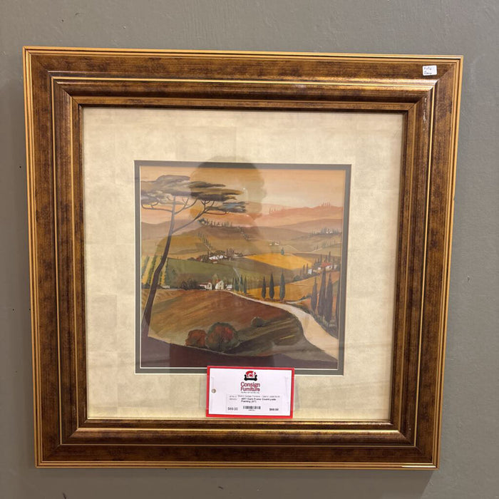 Dark Frame Countryside Painting (AT)
