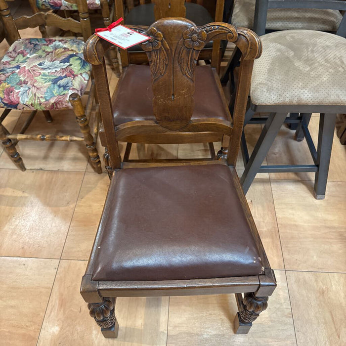 S/2 Leather Upholstered Chairs (TI)