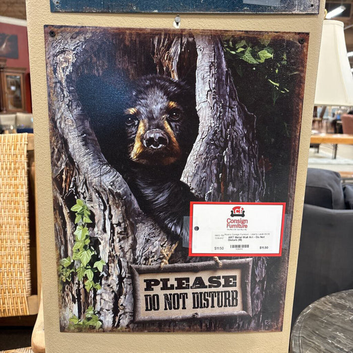 Metal Wall Art - Do Not Disturb (M)