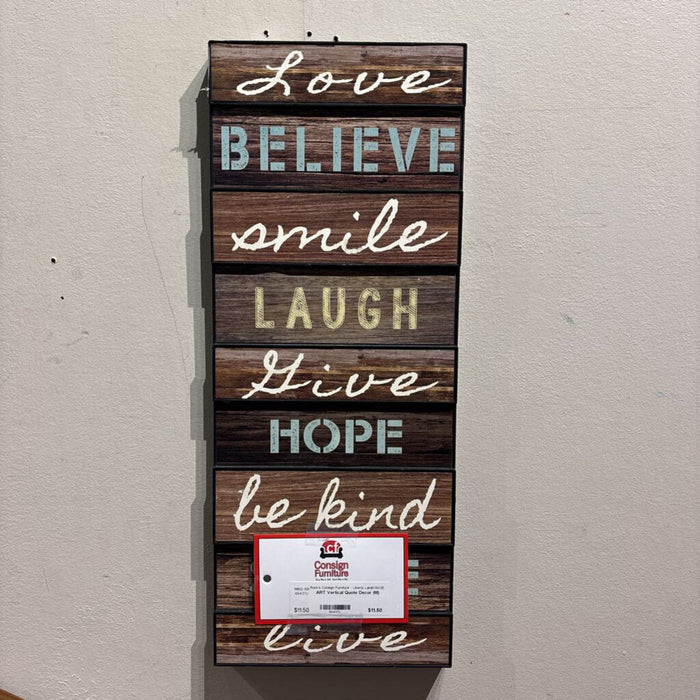 Vertical Quote Decor (M)
