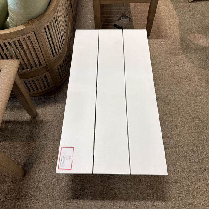 White Restoration Hardware Patio Table (BTK)