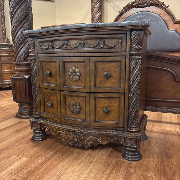 Ornate DW Stonetop Nightstand(BTK)