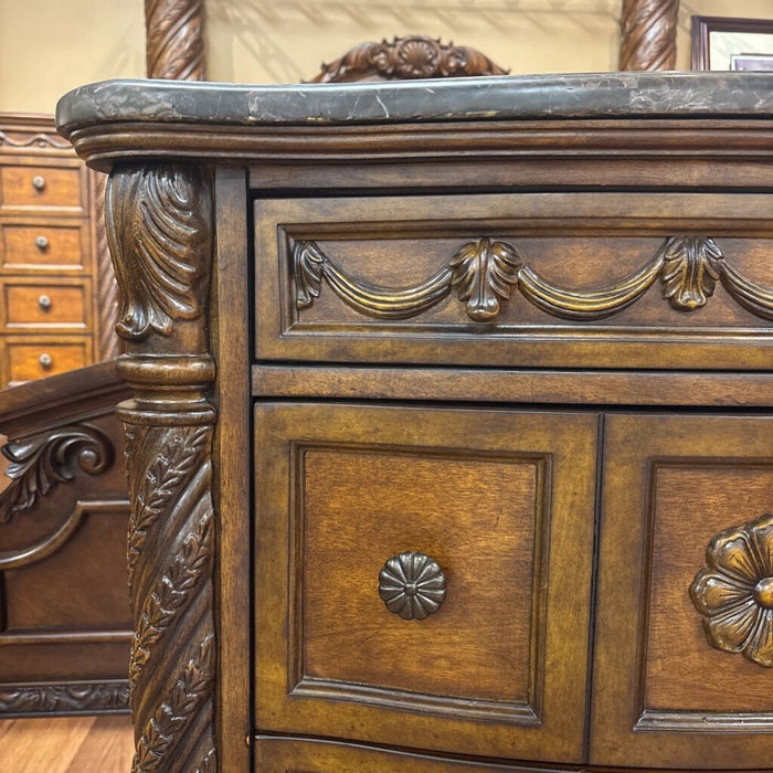 Ornate DW Stonetop Nightstand(BTK)