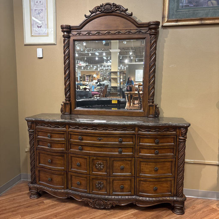 DW Stonetop Long Dresser/Mirror(MKH)