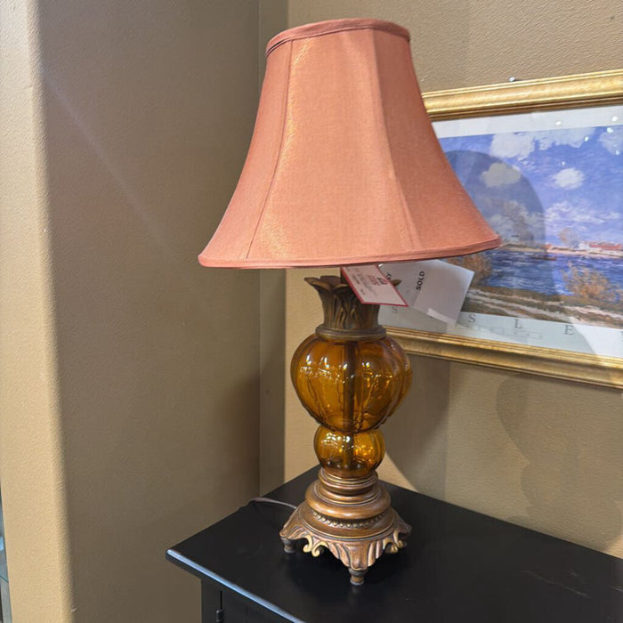 Orange Stained Glass Table Lamp(KL)
