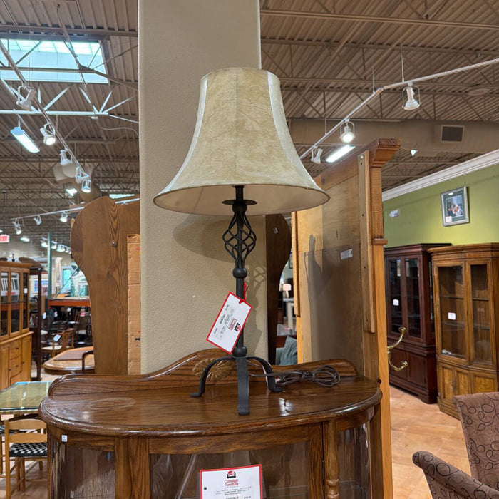 Metal Table Lamp + Shade (AT)