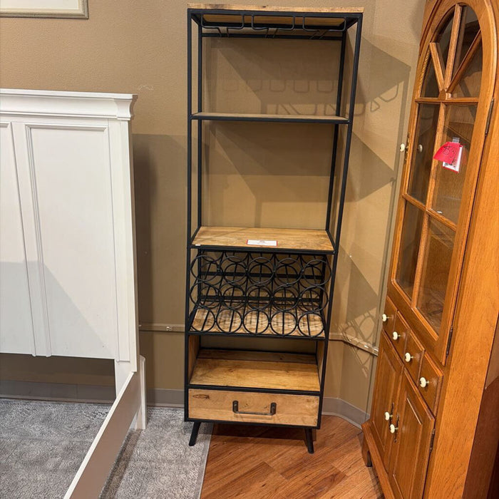 Metal/Wood Wine Rack (AMK)