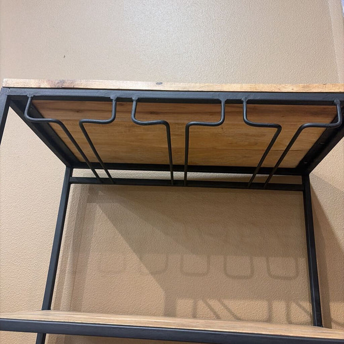 Metal/Wood Wine Rack (AMK)