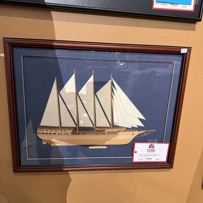 DW Framed Sailboat Art (LS)