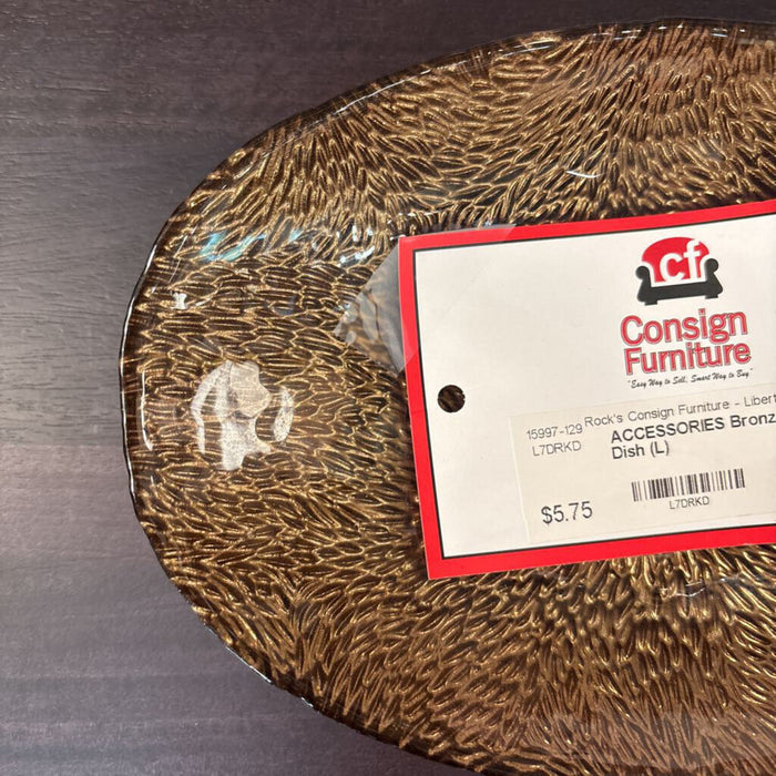 Bronze Glass Dish (L)
