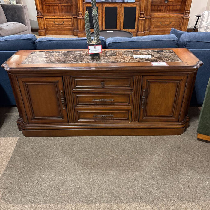 Wooden Granite Top Console Table (ATH)