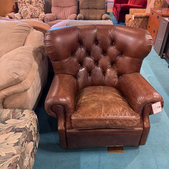 Brown Leather RH Chair (BKHH)
