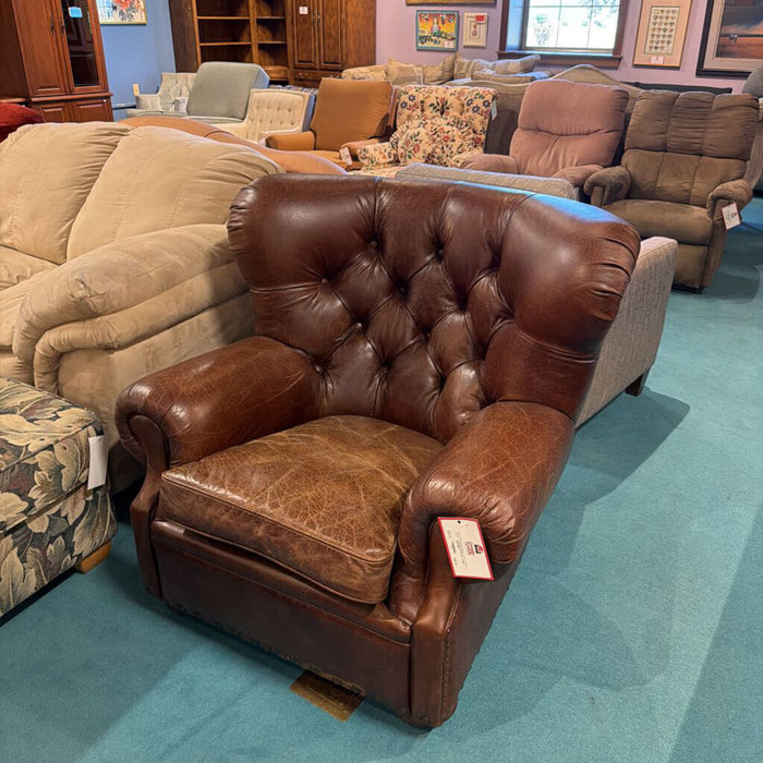 Brown Leather RH Chair (BKHH)