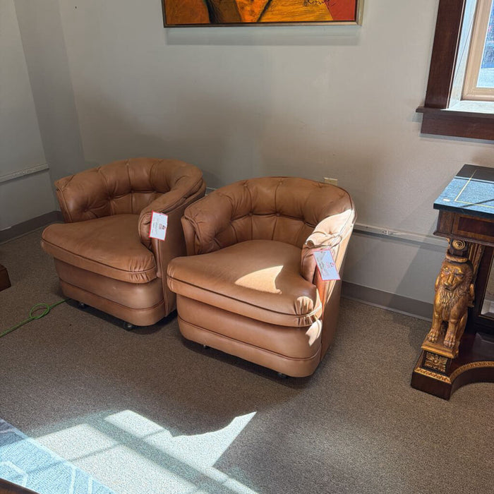Light Brown Chair on Wheels (BAH)