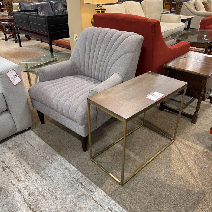 Grey West Elm Side Table (BHA)