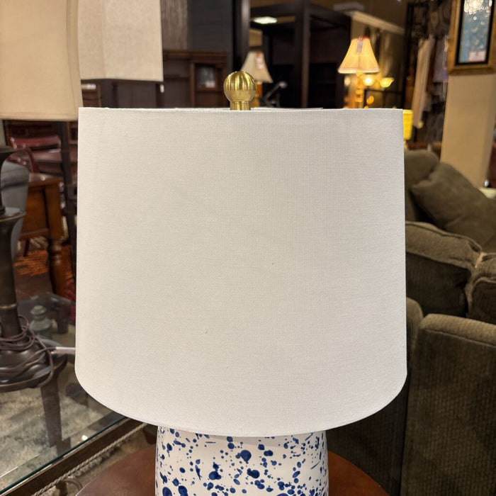 Blue Speckled Table Lamp (LS)