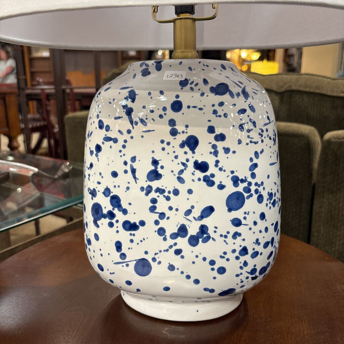 Blue Speckled Table Lamp (LS)