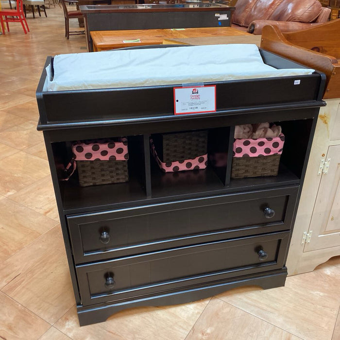 Brown 2-Drawer Changing Station(LSH)